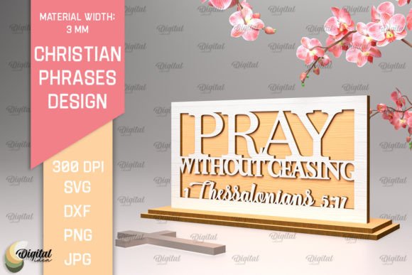 Christian Phrases SVG: Perfect for Laser Cutting Signs