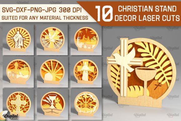 Christian Stand Decor Laser Cut Bundle: A Versatile Design Asset