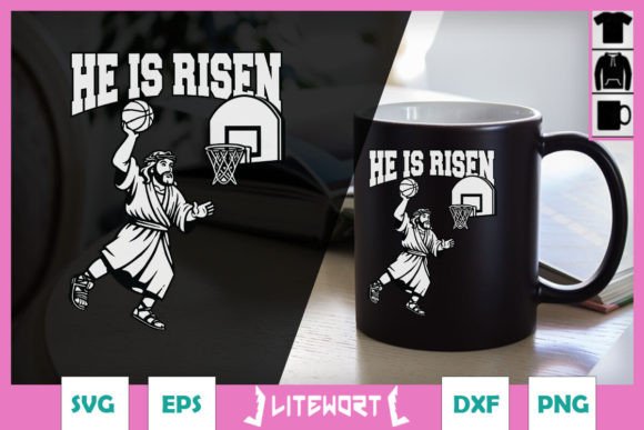 He is Risen Funny Jesus Basketball SVG: A Unique Graphics Craft