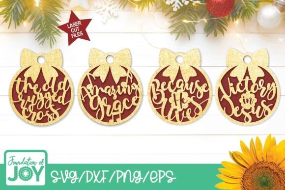 Hymn Ornament Bundle: Perfect for Laser Cutting Ornaments