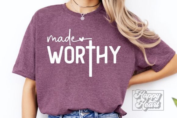 Made Worthy SVG PNG: Bible Graphics for Crafts