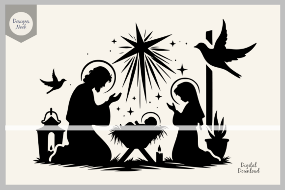 Nativity SVG Clipart for Creative Crafts and Graphics