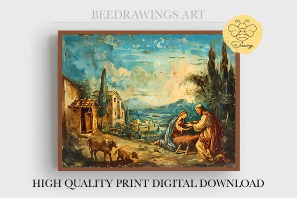 Oil Painting Jesus Wall Art 19: A Versatile Graphics Asset