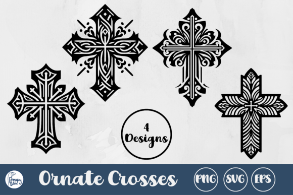 Ornate Crosses Svg Bundle: A Versatile Graphics and Illustrations Set